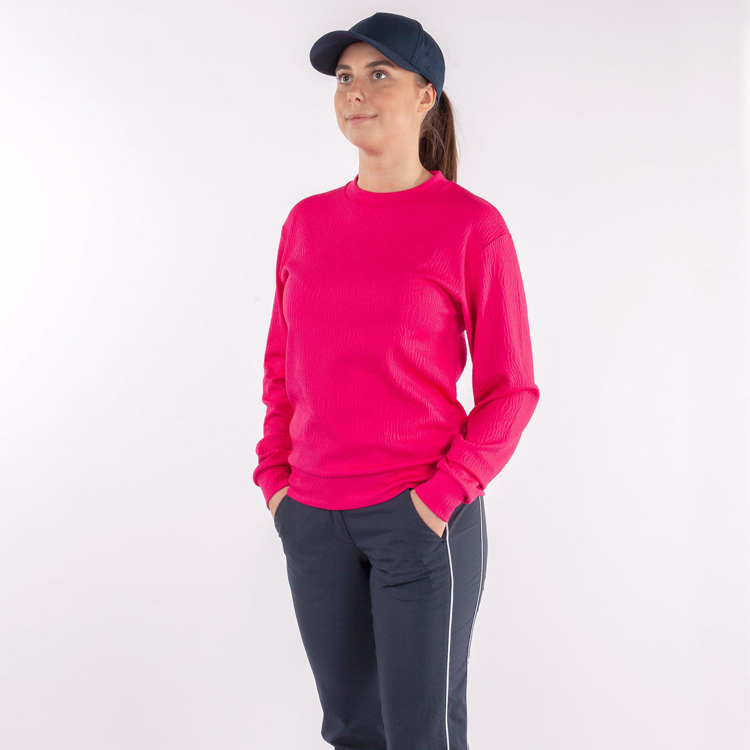 Dalia is a Insulating mid layer for Women in the color Imaginary Pink(1)