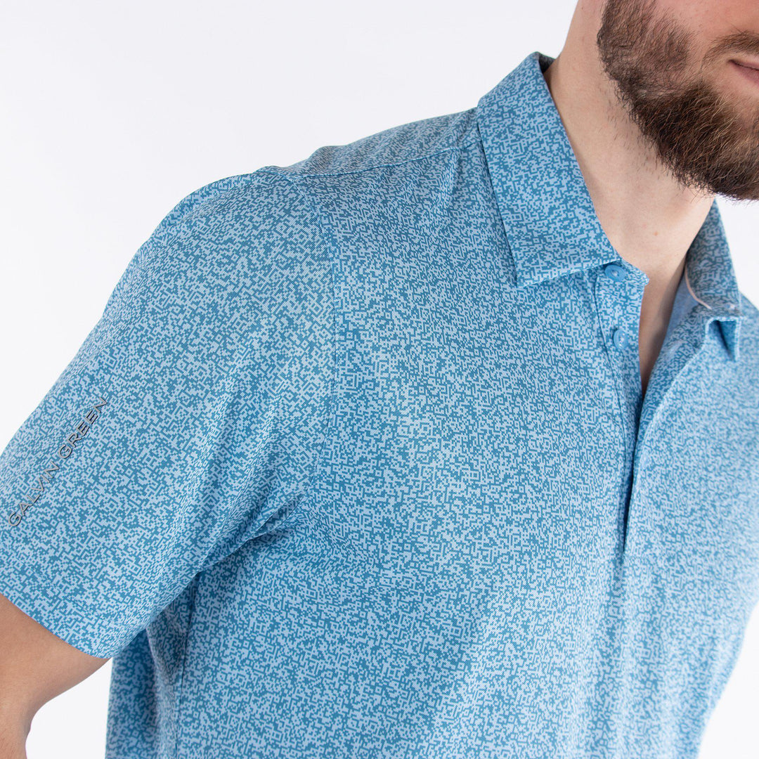 Marco is a Breathable short sleeve shirt for Men in the color Blue Bell(3)