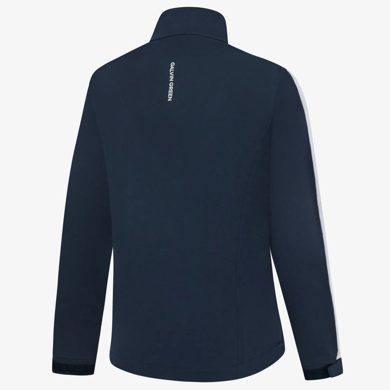 Abby is a Waterproof golf jacket for Women in the color Navy/White(1)