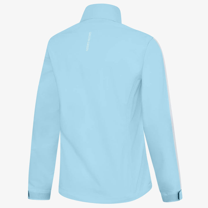 Abby is a Waterproof golf jacket for Women in the color Crystal Blue/White(1)