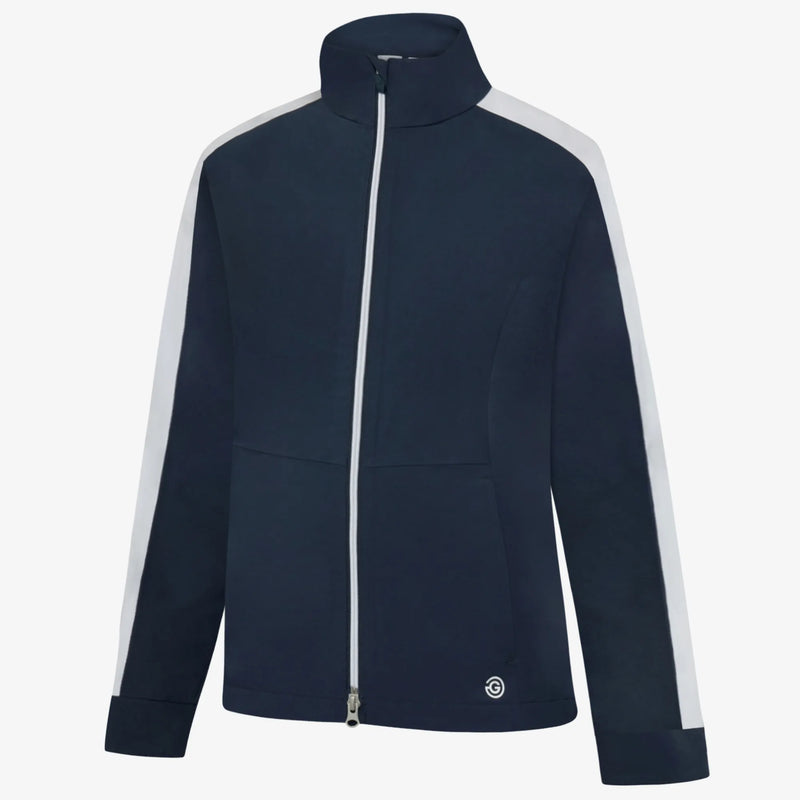 Abby is a Waterproof golf jacket for Women in the color Navy/White(0)