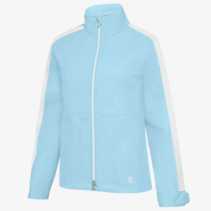 Abby is a Waterproof golf jacket for Women in the color Crystal Blue/White(0)
