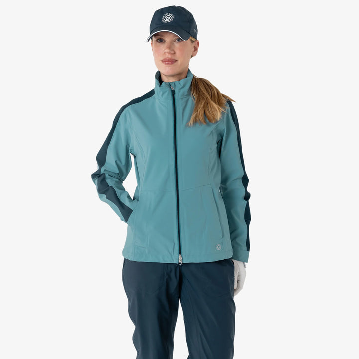 Abby is a Waterproof golf jacket for Women in the color Storm Blue/Navy(1)