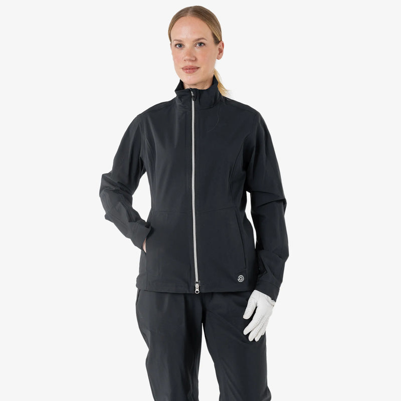 Abby is a Waterproof golf jacket for Women in the color Black(1)