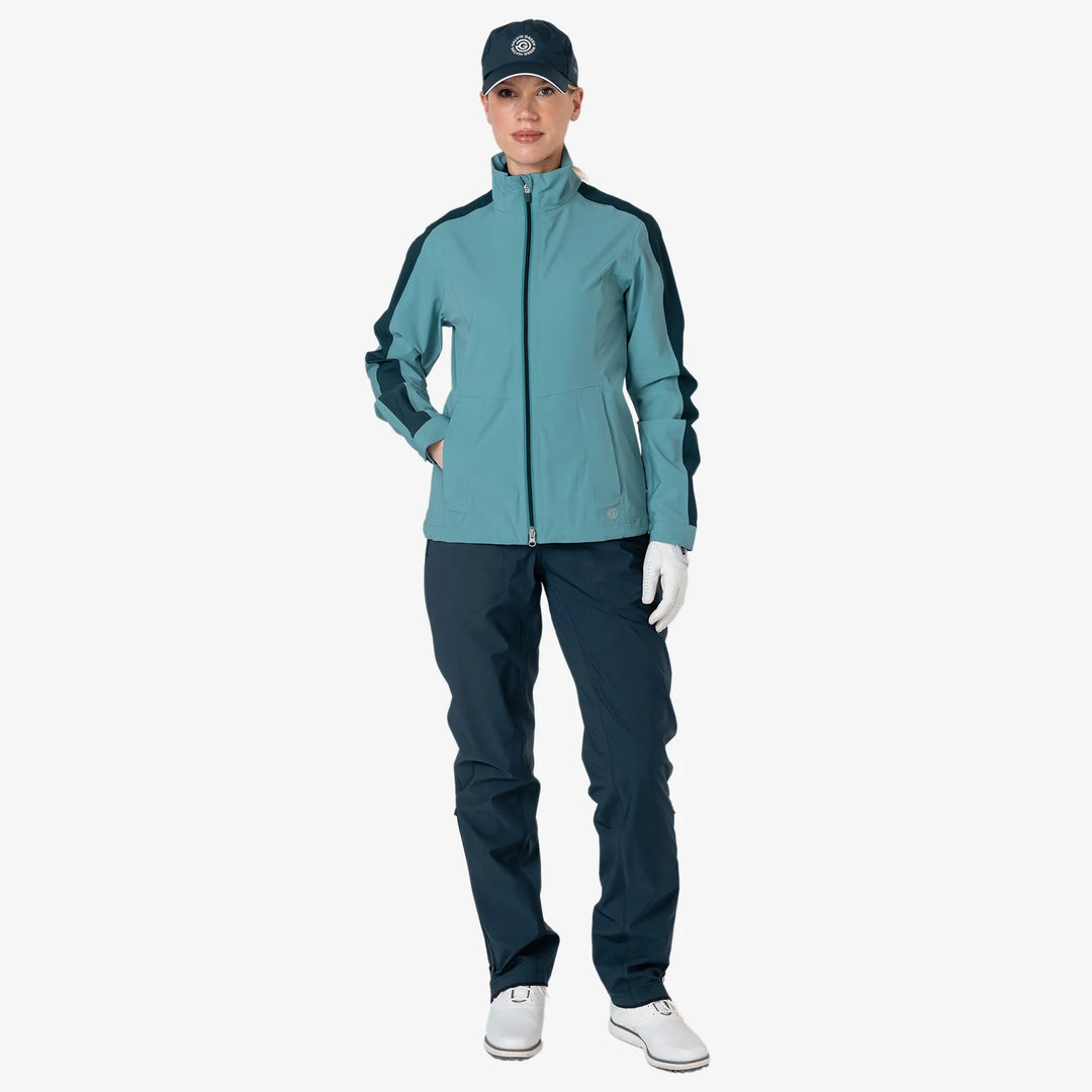 Abby is a Waterproof golf jacket for Women in the color Storm Blue/Navy(2)