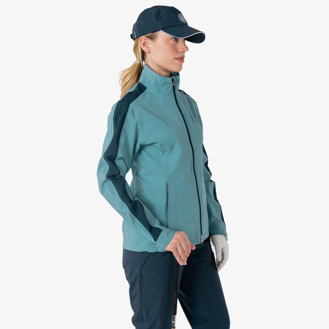 Abby is a Waterproof golf jacket for Women in the color Storm Blue/Navy(3)