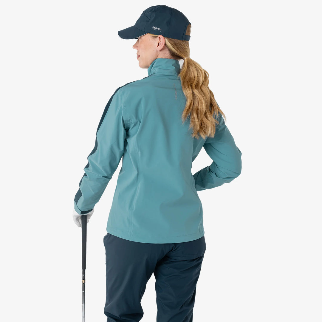 Abby is a Waterproof golf jacket for Women in the color Storm Blue/Navy(5)