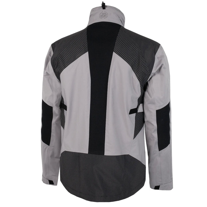 Action is a Waterproof golf jacket for Men in the color Sharkskin(9)