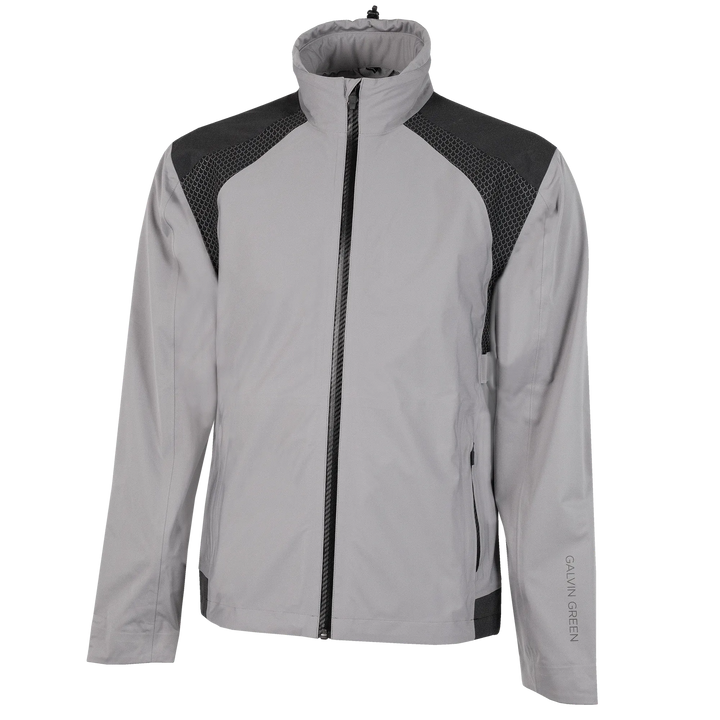 Action is a Waterproof golf jacket for Men in the color Sharkskin(0)