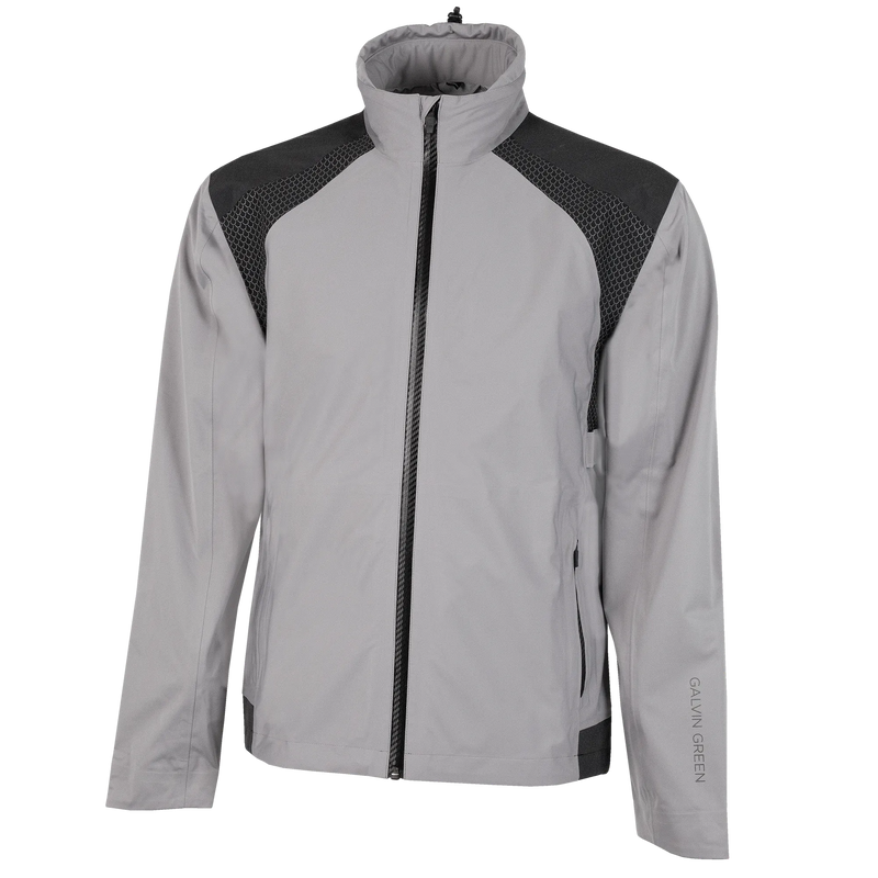 Action is a Waterproof golf jacket for Men in the color Sharkskin(0)