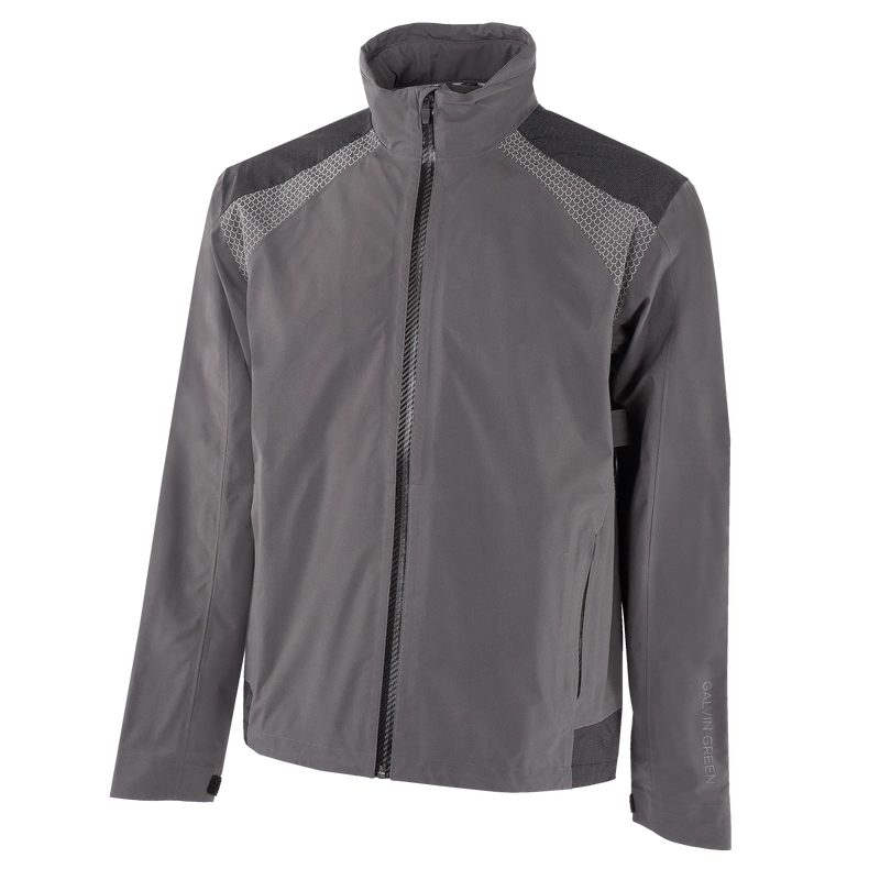 Action is a Waterproof golf jacket for Men in the color Forged Iron(0)