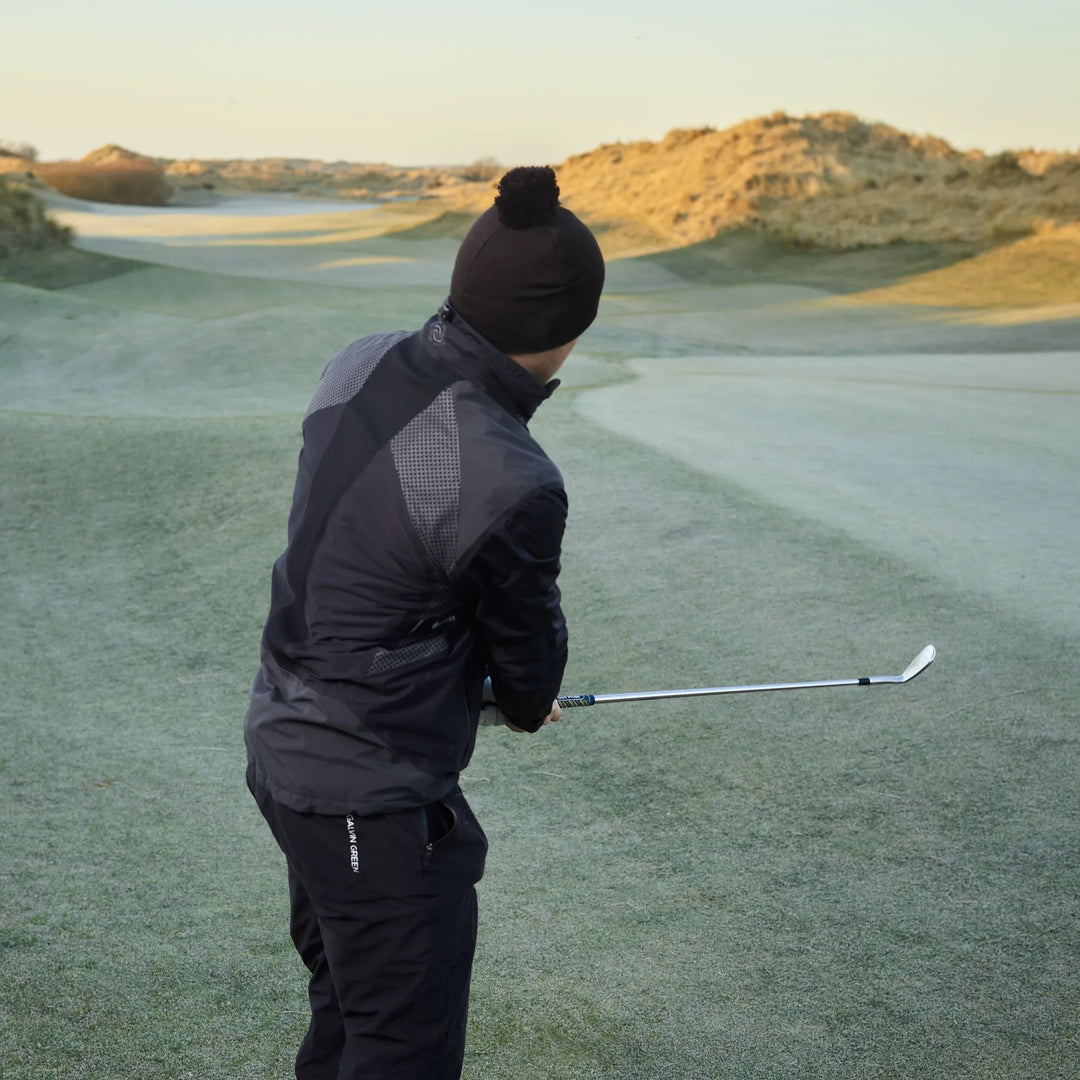 Golf Ck Waterproof Jacket Action Waterproof Golf Jacket Black