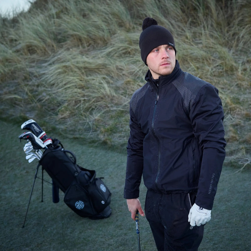 Action is a Waterproof golf jacket for Men in the color Black(10)