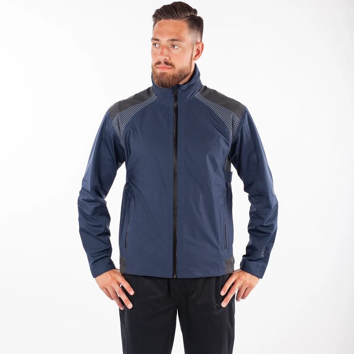 Action is a Waterproof golf jacket for Men in the color Navy(1)