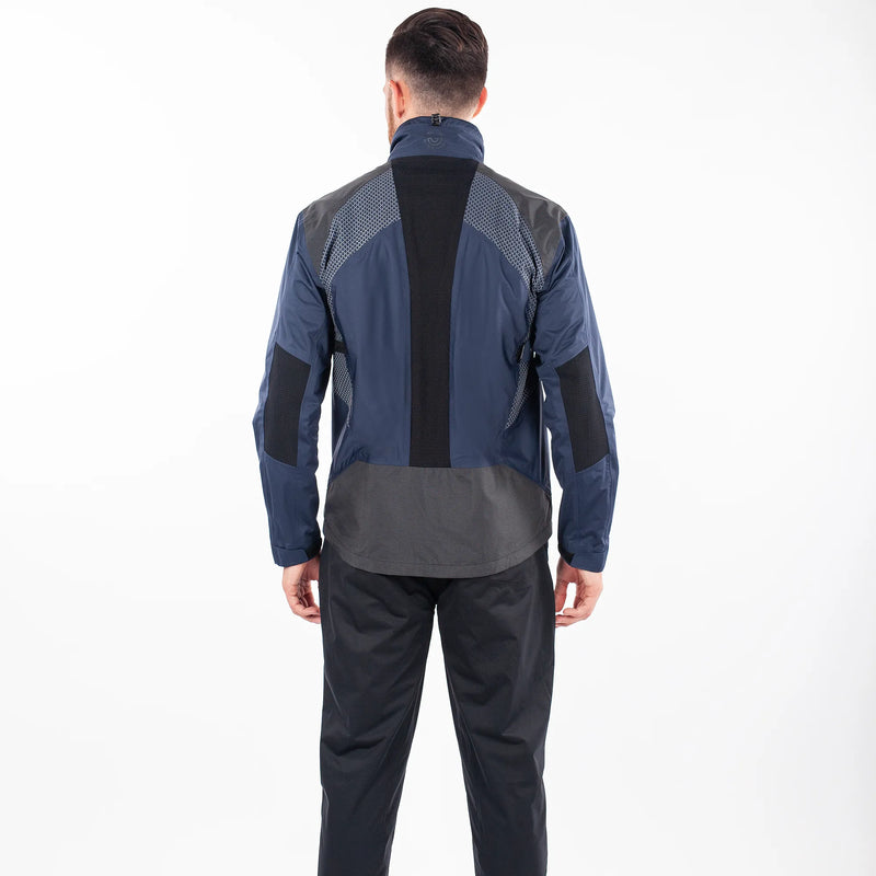 Action is a Waterproof golf jacket for Men in the color Navy(7)