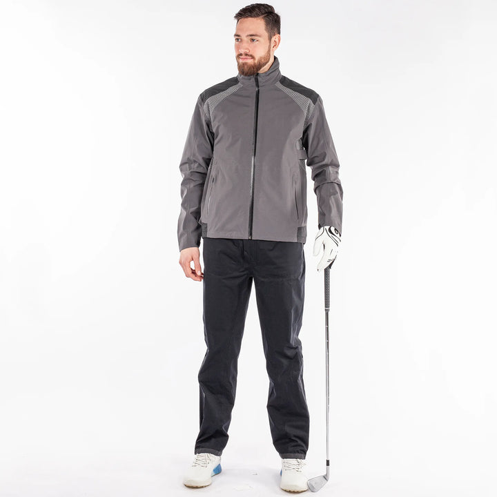 Action is a Waterproof golf jacket for Men in the color Forged Iron(2)