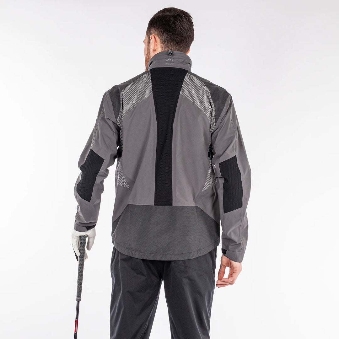 Action is a Waterproof golf jacket for Men in the color Forged Iron(5)