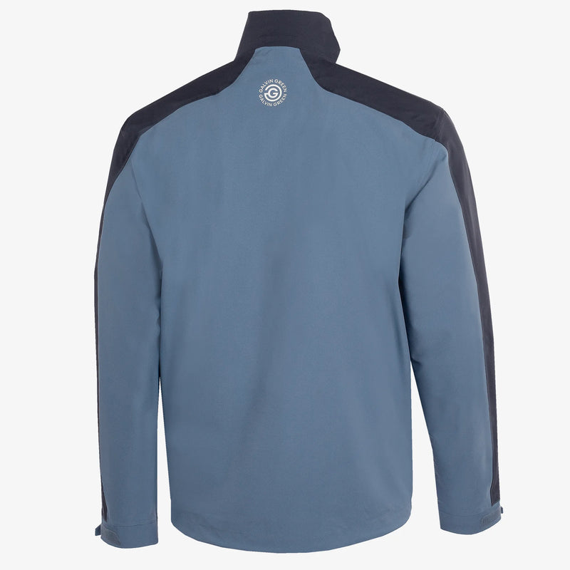 Adam is a Waterproof Golf Jacket for Men in the color Moonlight Blue/Navy(7)