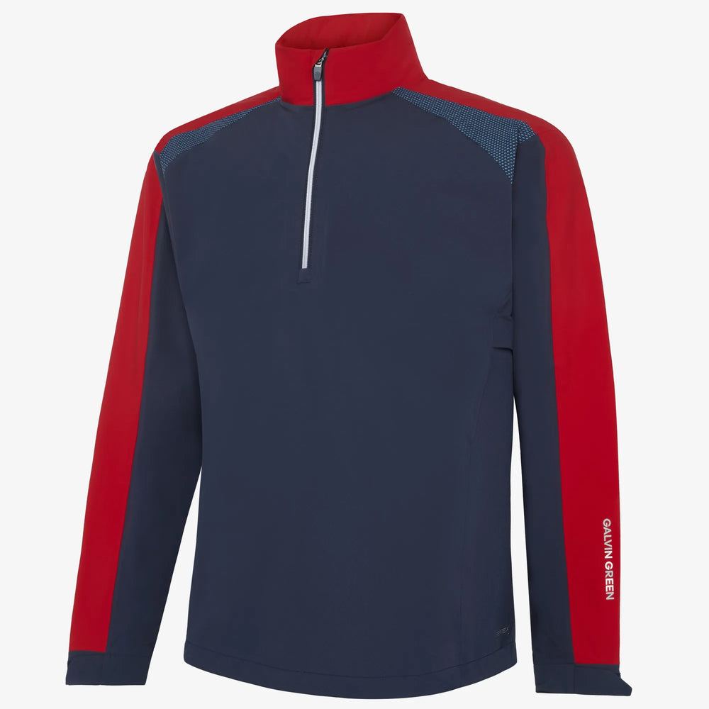 Adam is a Waterproof Golf Jacket for Men in the color Navy/Red(0)