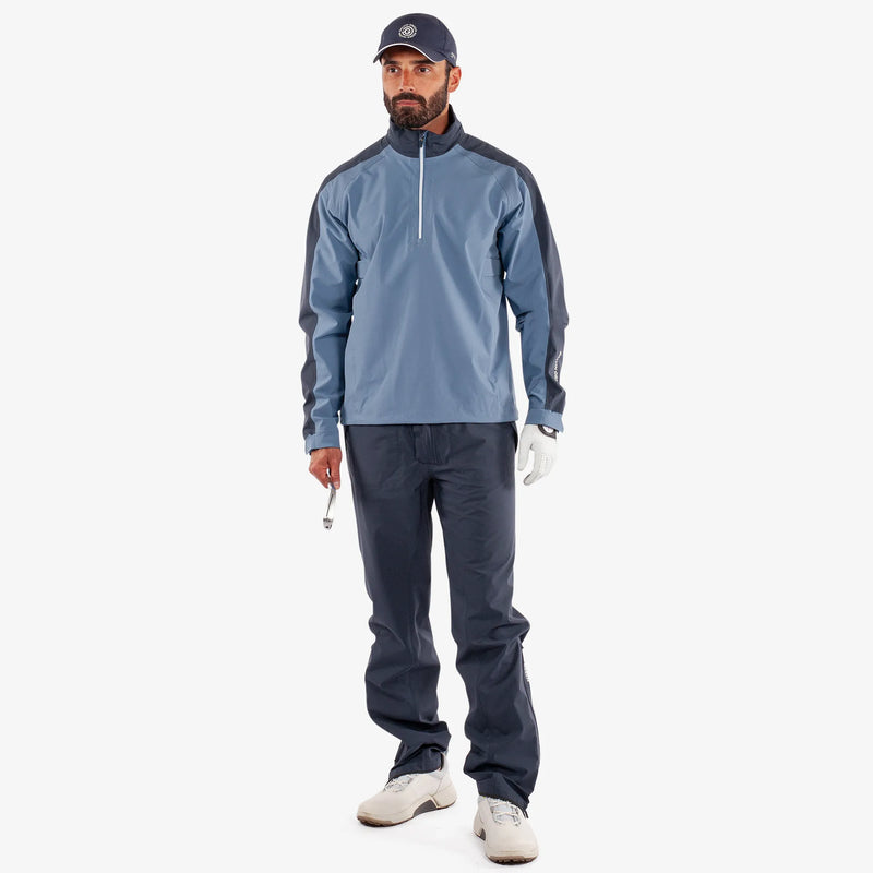 Adam is a Waterproof Golf Jacket for Men in the color Moonlight Blue/Navy(2)