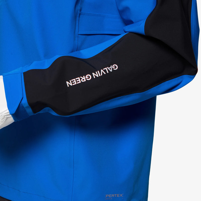 Adam is a Waterproof Golf Jacket for Men in the color Royal Blue/Black(4)
