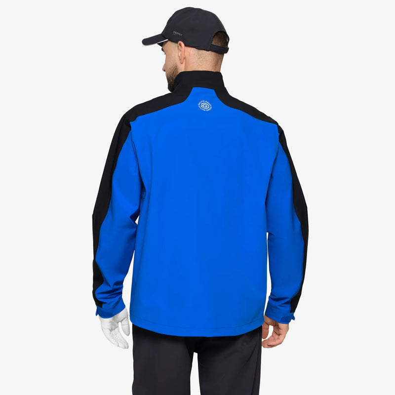 Adam is a Waterproof Golf Jacket for Men in the color Royal Blue/Black(5)