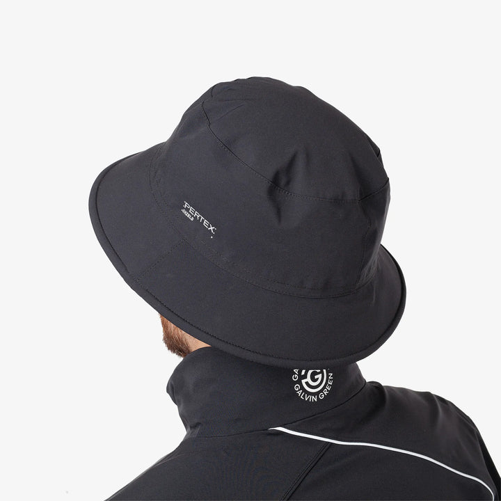 Addison Cresting is a Waterproof golf hat in the color Black(3)