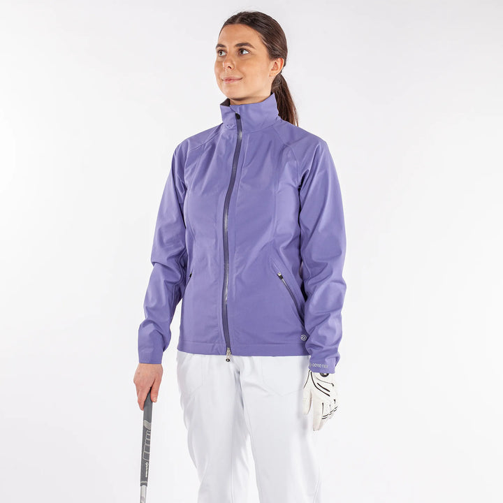 Adele is a Waterproof golf jacket for Women in the color Sugar Coral(3)