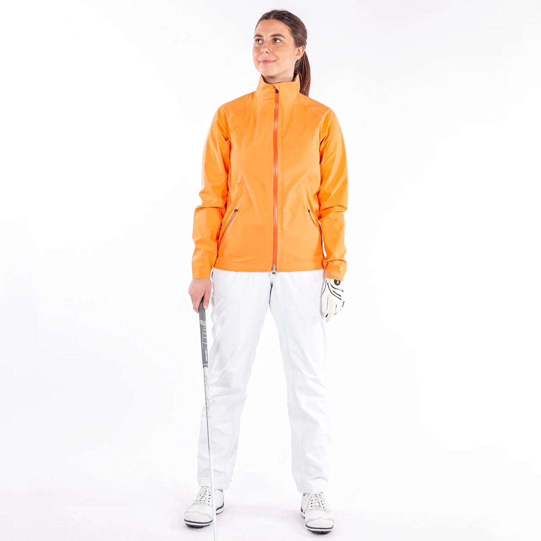 Adele is a Waterproof golf jacket for Women in the color Imaginary Pink(3)