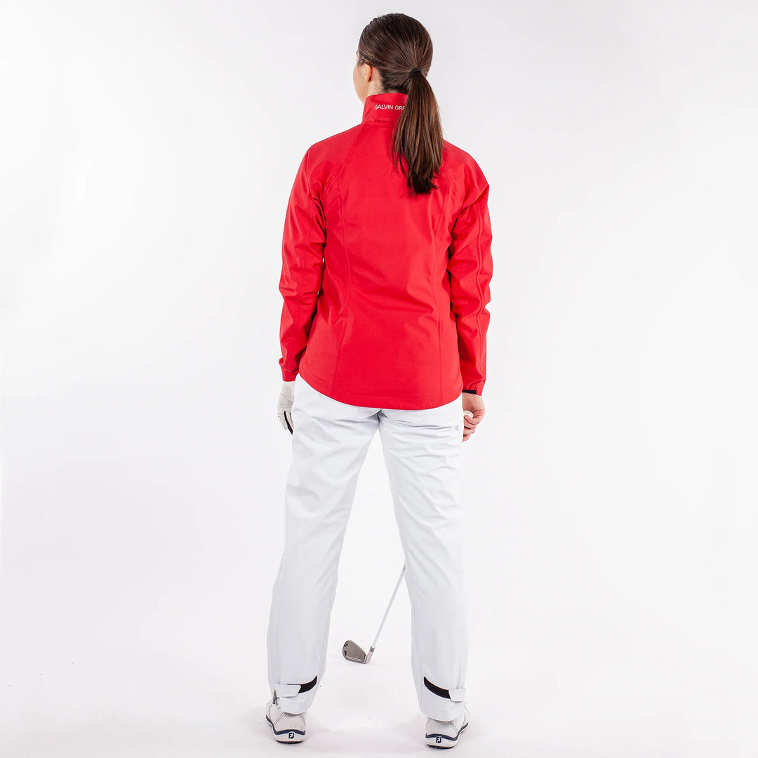 Adele is a Waterproof golf jacket for Women in the color Red(8)