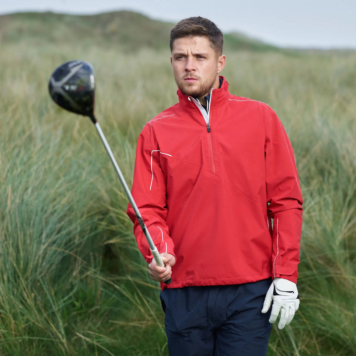 Aden is a Waterproof jacket for Men in the color Red(3)