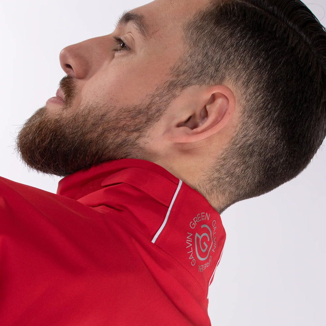 Aden is a Waterproof jacket for Men in the color Red(6)