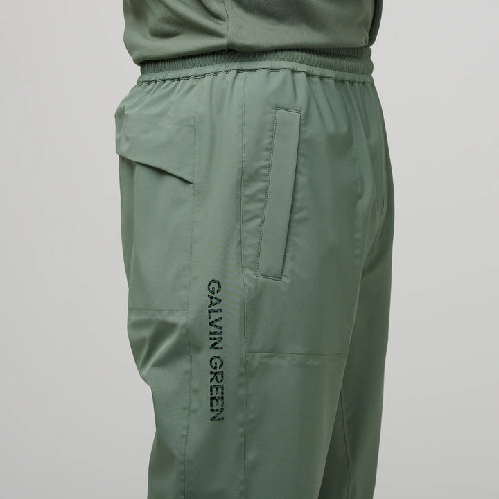 Adrian is a Waterproof golf pants for Men in the color Duck Green(4)