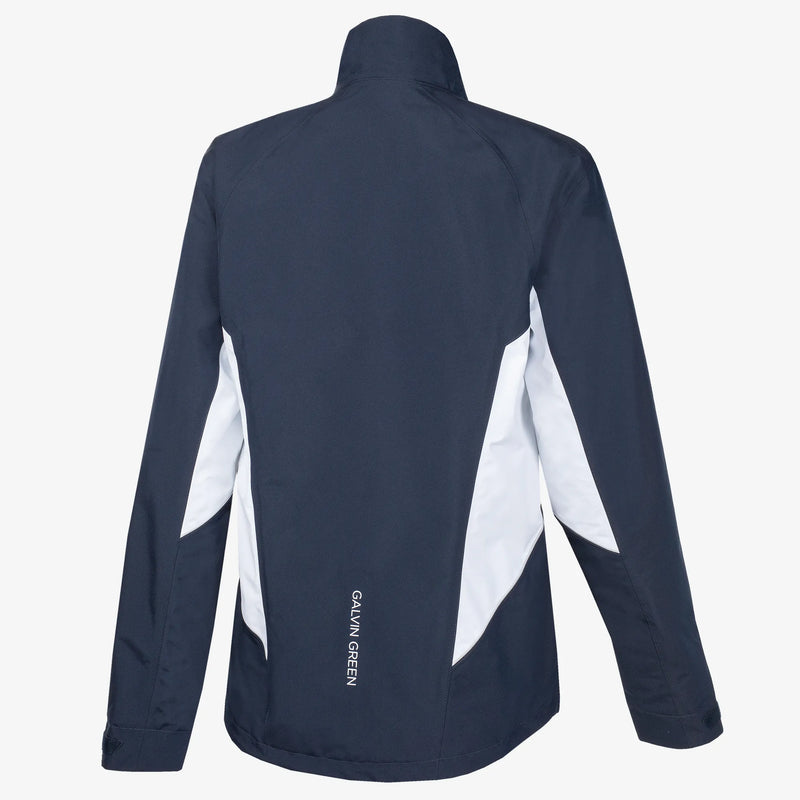 Aida is a Waterproof golf jacket for Women in the color Navy/White/Cool Grey(10)