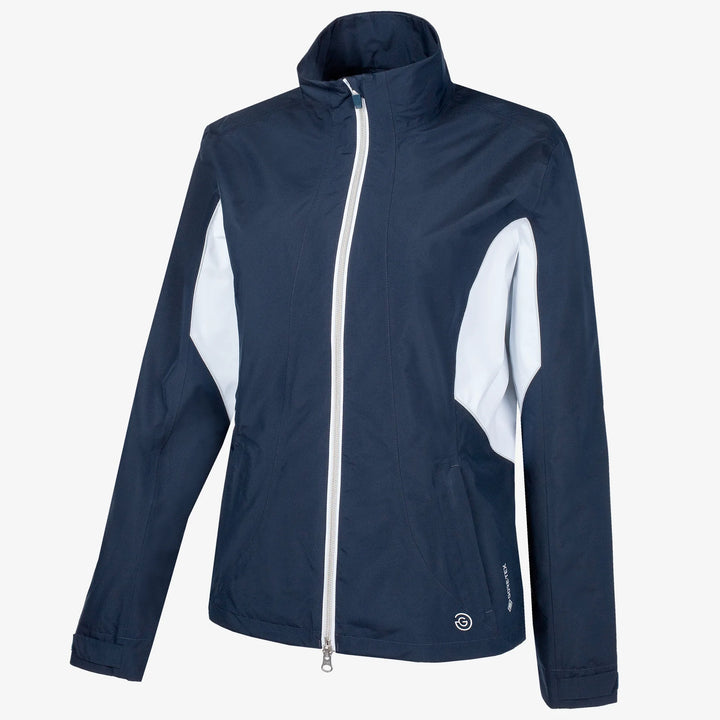 Aida is a Waterproof golf jacket for Women in the color Navy/White/Cool Grey(0)