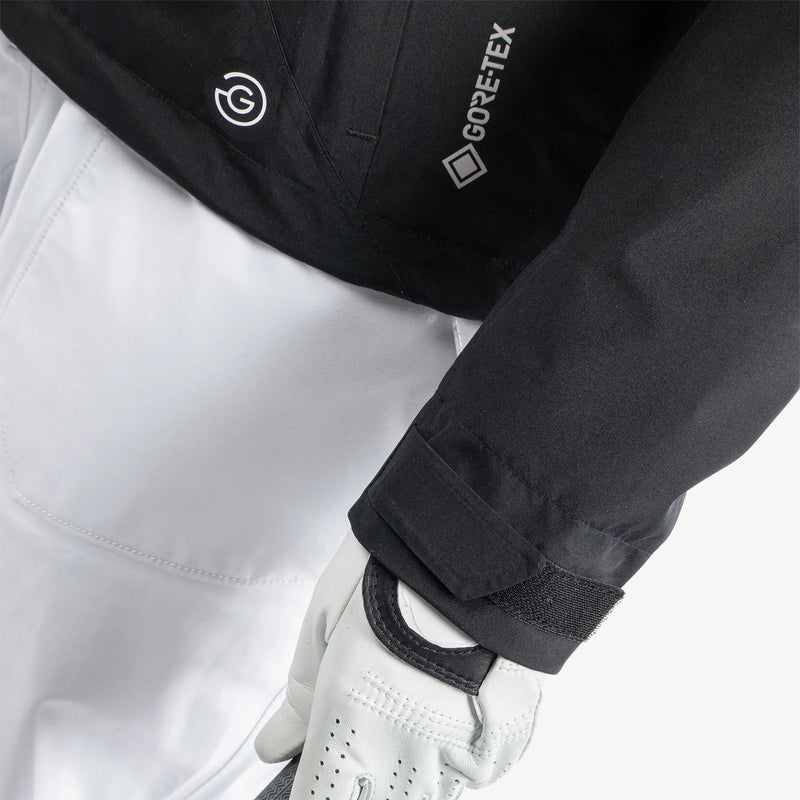 Aida is a Waterproof golf jacket for Women in the color Black/Cool Grey/White(6)