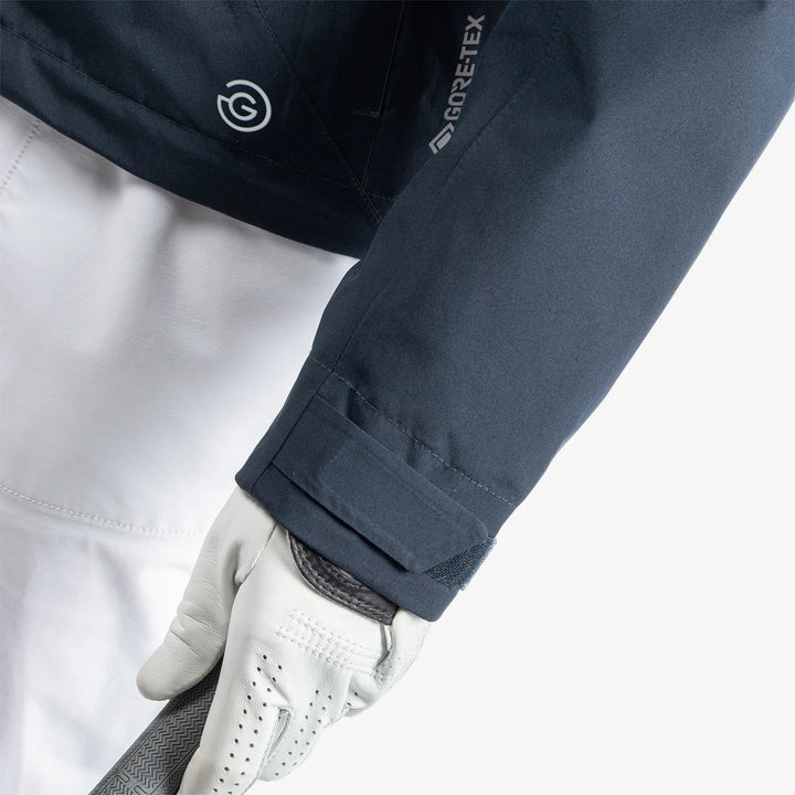 Aida is a Waterproof golf jacket for Women in the color Navy/White/Cool Grey(6)