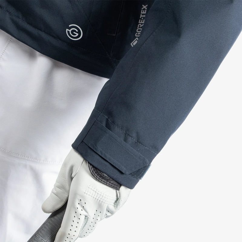 Aida is a Waterproof golf jacket for Women in the color Navy/White/Cool Grey(6)