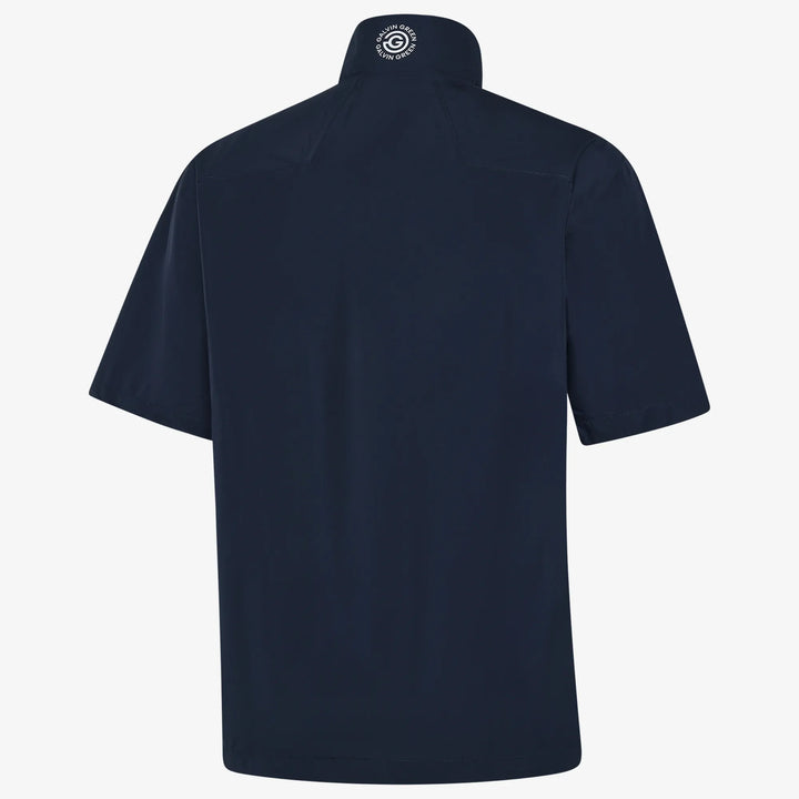 Air is a Waterproof short sleeve golf jacket for Men in the color Navy/White(1)