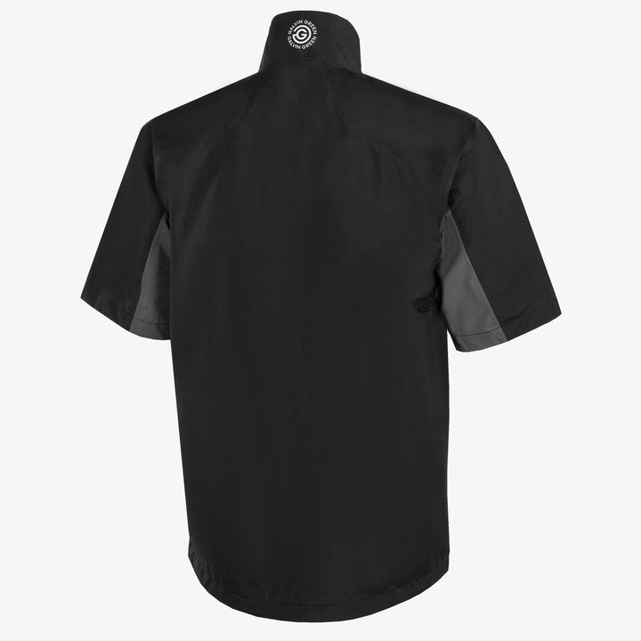 Air is a Waterproof short sleeve golf jacket for Men in the color Black/Forged Iron(8)