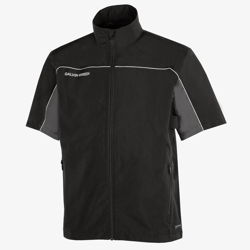 Air is a Waterproof short sleeve golf jacket for Men in the color Black/Forged Iron(0)