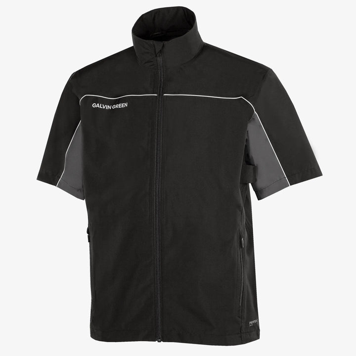 Air is a Waterproof short sleeve golf jacket for Men in the color Black/Forged Iron(0)