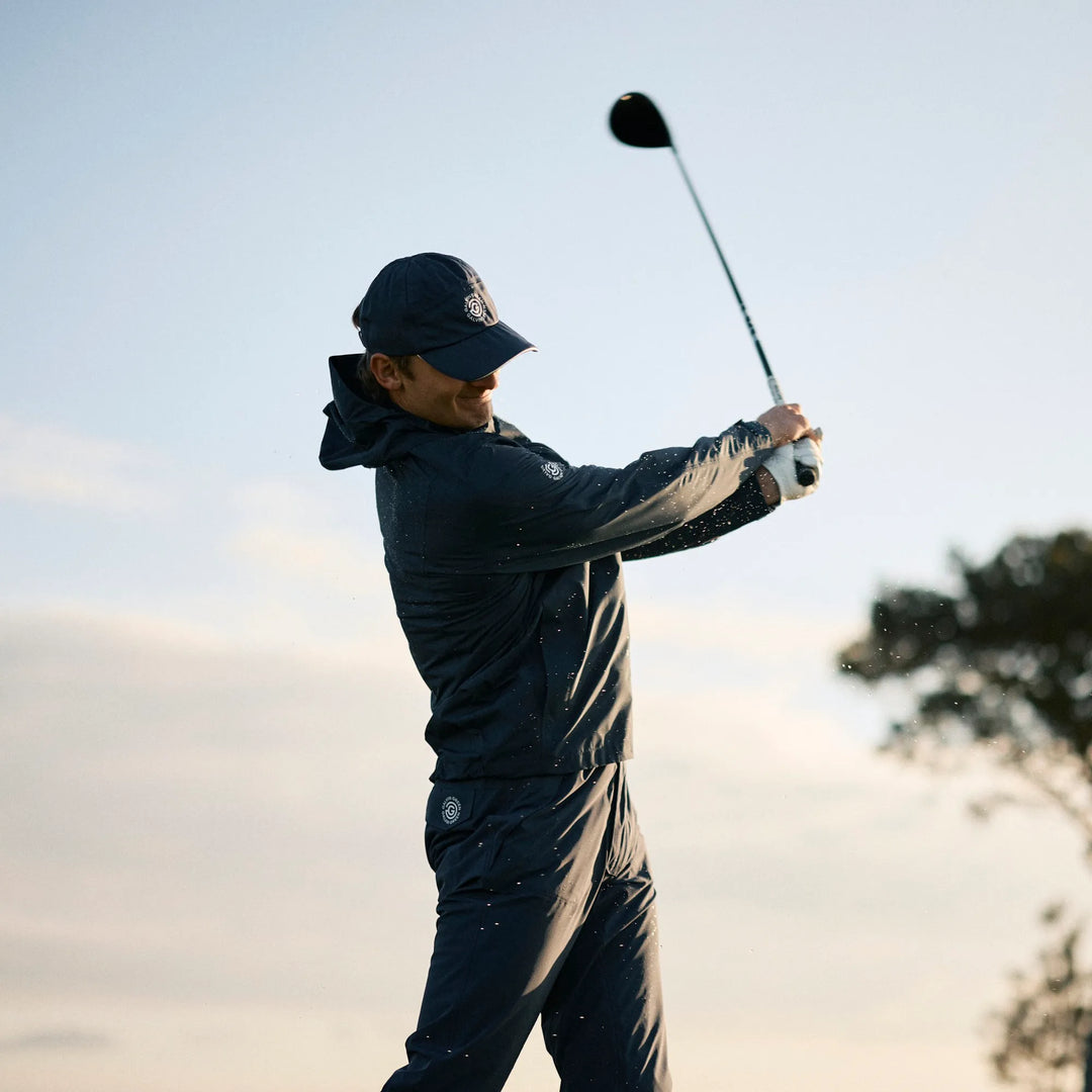 Akron is a Waterproof Golf Jacket for Men in the color Navy(10)