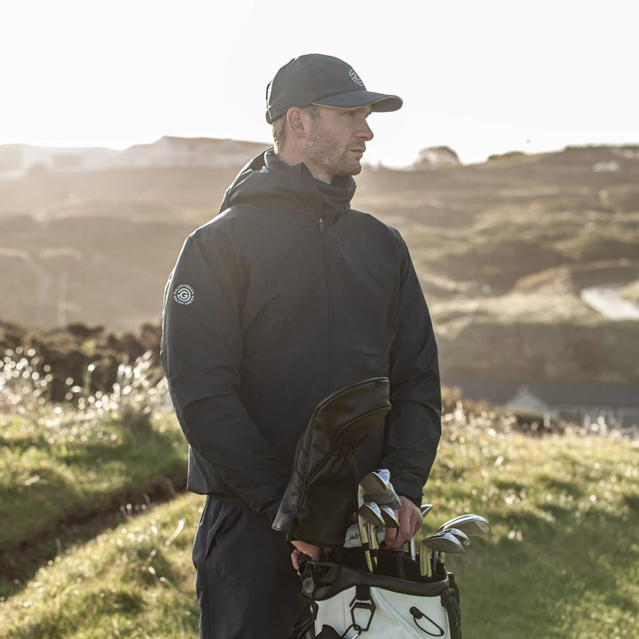 Akron is a Waterproof Golf Jacket for Men in the color Navy(13)