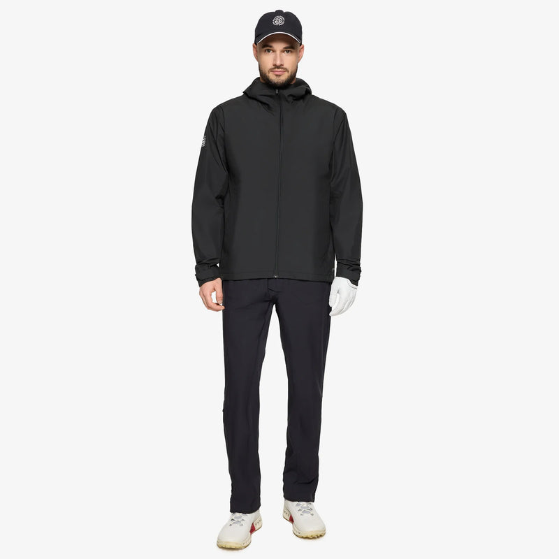 Akron is a Waterproof Golf Jacket for Men in the color Black(2)