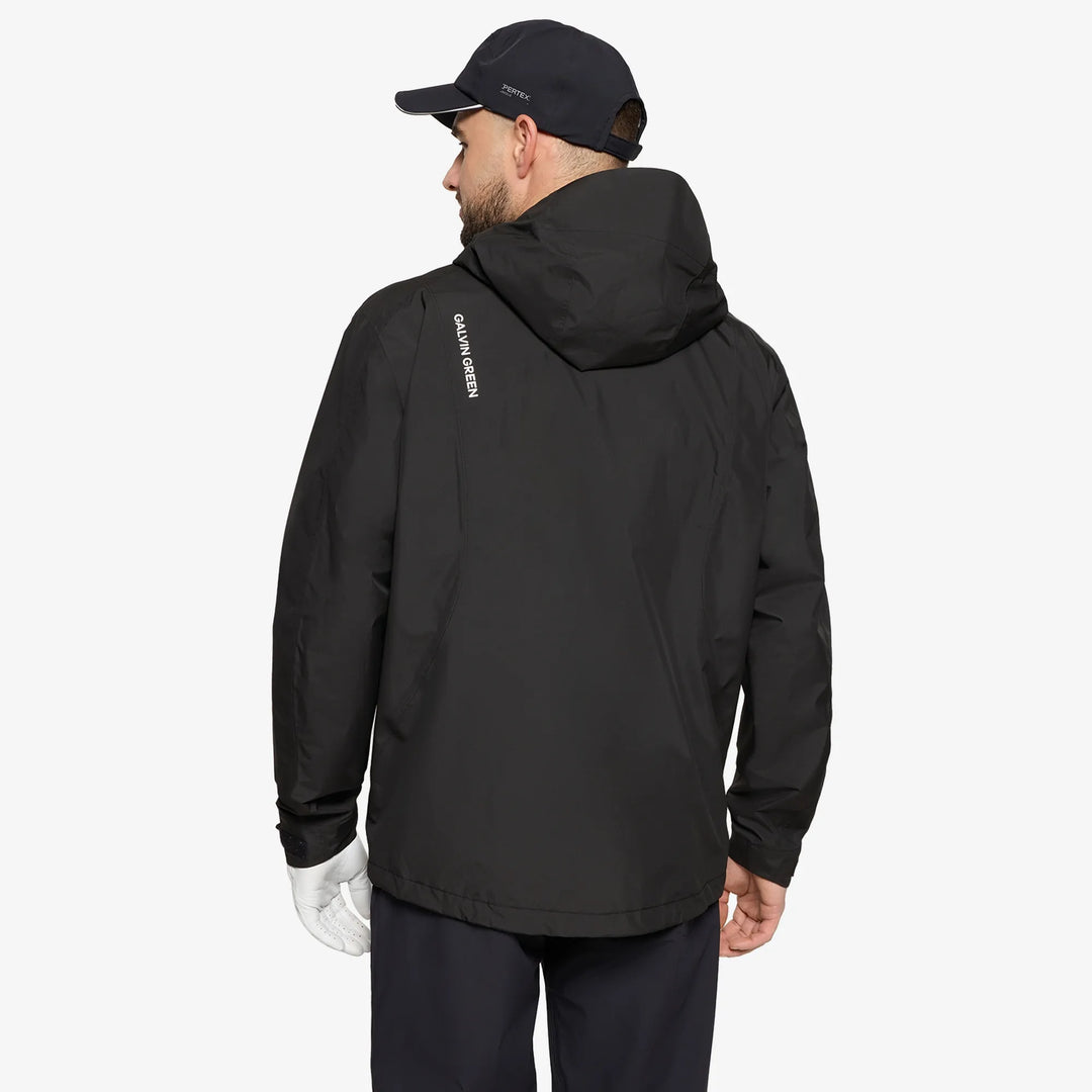 Akron is a Waterproof Golf Jacket for Men in the color Black(5)
