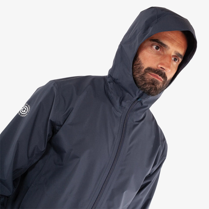 Akron is a Waterproof Golf Jacket for Men in the color Navy(5)