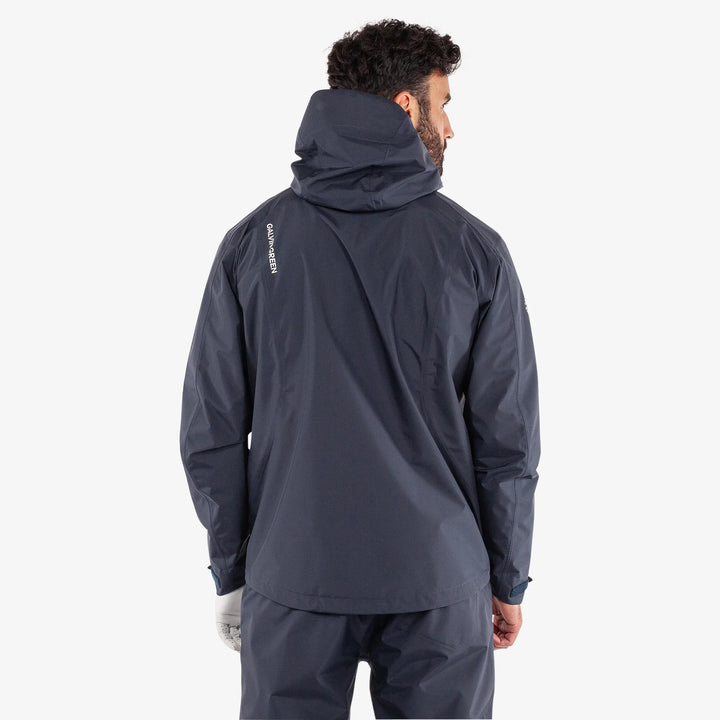 Akron is a Waterproof Golf Jacket for Men in the color Navy(7)