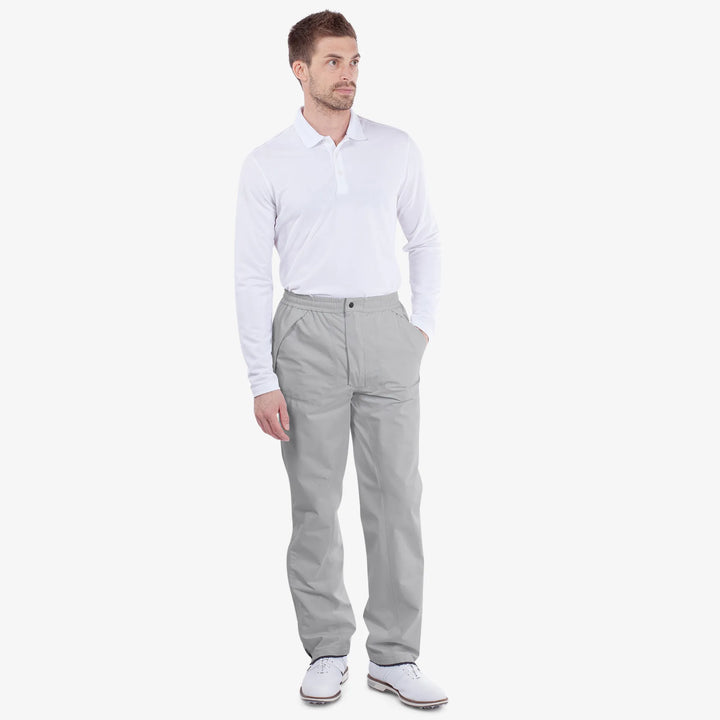 Alan is a Waterproof golf  pants for Men in the color Cool Grey(2)