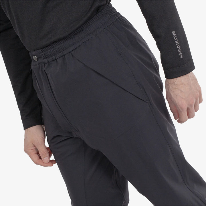 Alan is a Waterproof golf pants for Men in the color Black(3)